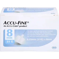 ACCU FINE PEN NADELN 8MM 100 St