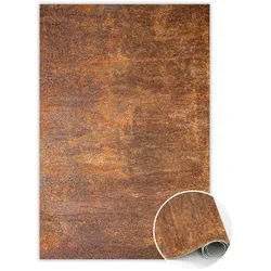 Tulup Vinyl Teppich 80x120 cm Verrostetes Blech , Rostfarben , Kunststoff , Rechteckig , 80x120 cm , Teppiche und Böden, Teppiche, Outdoorteppiche