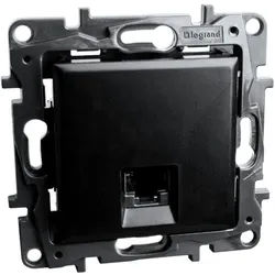 Computersteckdose RJ45 CAT6A STP schwarz Niloe Step 863569