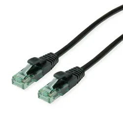 ROLINE RECYCLED MATERIAL ROLINE RM Patchkabel Cat.6A UTP, schwarz, 5 m