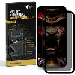1x Anti-Spy 9H Panzerglas für iPhone 16 Plus Blickschutz mit Montagehilfe Privacy echtes Tempered Glass Panzerfolie Displayschutz Schutzfolie Schutzglas Screen Protector