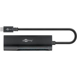 Goobay USB-CTM Hub für den gleichzeitigen Anschluss von vier USB 3.0 A Buchsen - USB-CTM-Stecker 4 x USB A Buchse