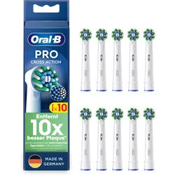 ORAL-B Aufsteckbürsten Pro CrossAction 10er weiß