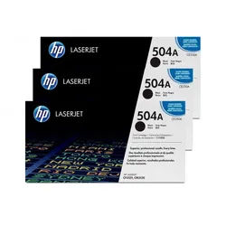 HP 504A Toner Black 3 Pack