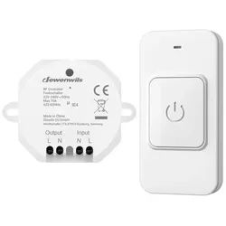 DEWENWILS Licht-Funksteuerung Funk-Lichtschalter Set, für Indoor, 1-tlg., Schalter für Lampen und Ventilatoren weiß