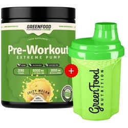 GreenFood Nutrition Performance Pre-Workout + 300ml Shaker Pulver 495 g