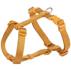 TRIXIE Hunde-Geschirr Premium H-Geschirr curry Größe: M-L Maße: 52-75 cm / 20 mm