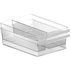 rotho Kühlschrankorganizer Set LOFT 3-tlg. - transparent