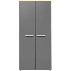 My Baby Lou Babykleiderschrank , Graphitfarben, Eiche Artisan , Kunststoff , 1 Fächer , 0 Schubladen , 90x195x60 cm , Babymöbel & Kindermöbel, Babyzimmer, Babyzimmer-Serien