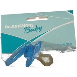 Dr. Junghans® Beruhigungssauger kirschform Latex 0-6 Monate blau