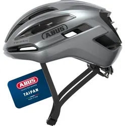 ABUS Fahrradhelm TAIPAN grau S | 51 cm - 55 cm
