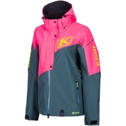 Klim Alpine 2022 Snowmobil Jacke, pink-grün-blau, Größe XL für Frauen