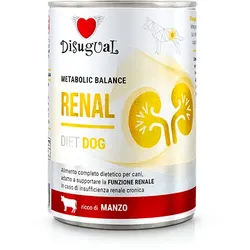Disugual Veterinary Nassfutter für Hunde RENAL Rind (Erwachsene) 400g
