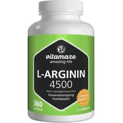 L-Arginin Hochdosiert 4.500 mg 360 ST