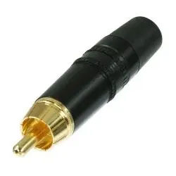 Neutrik Rean NYS373-0 Cinch Stecker Schwarz