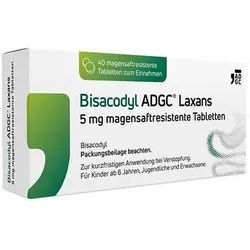 Bisacodyl Adgc Laxans 5 mg Magensaftresistente Tab 40 ST