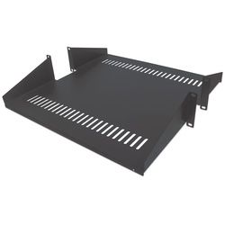 Intellinet 19" zweiseitiger Fachboden für Laborgestelle, 2 HE, schwarz - Rack - ...