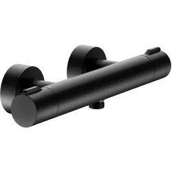 Keuco Plan Blue Thermostat-Brausemischer, Aufputz, Badarmaturen, schwarz matt