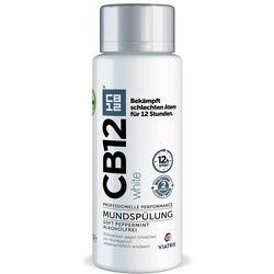 Cb12 White Mundspülung: Mundwasser für weißere Zähne und frischen Atem, mit Zinkacetat & Chlorhexidin