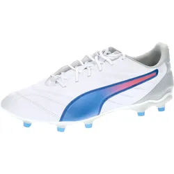 Puma Herren Fussballschuhe KING PRO FG/AG 107862-02 44.5 - PUMA White-Bluemazing-Light Gray - 44.5