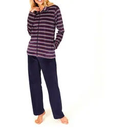 Normann Relaxanzug Damen Hausanzug Homewear Nicky Velvet - 57669 blau 36/38