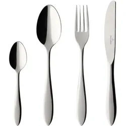 Besteck-Set VILLEROY & BOCH "Tafelbesteck Arthur 24er Set silber", silber, Essbesteck-Sets