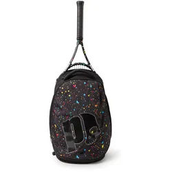 Prince Tennis-Rucksack by Hydrogen Spark (Haupt-, Schläger- und Schuhfach) schwarz