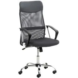CLP Chefsessel Lederlook grau , Grau , Metall , 60x110x53 cm , Büromöbel, Bürostühle, Drehstühle