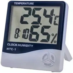 IZOXIS Hygrometer Wetterstation Pro : Multifunktionale Uhr, Temperatur, Luftfeuchtigkeit, (multifunktionale Wetterstation mit Wecker und Uhrzeit, All in one Wetterstation, Hygrometer Set), Multifunktional: Uhr, Datum und Alarm integriert weiß