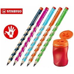 STABILO Buntstift STABILO EASY Set - 3 in 1 - Rechtshänder + 5 Bleistifte