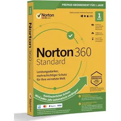 Norton 360 Standard, 10 GB Cloud-Backup, 1 Gerät 1 Jahr KEIN ABO