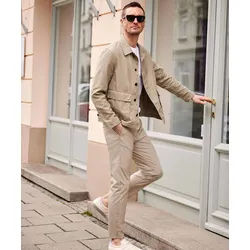 MAC Griffin Hose aus Twill in beiger Optik-W36 / L32