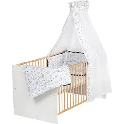 Schardt Babybett mit Ausstattung Classic Gold 70x140 cm, schwarz