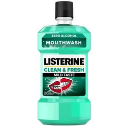 Listerine Mundspülung Mouthwash Clean & Fresh Mild Taste 500ml, (Packung)