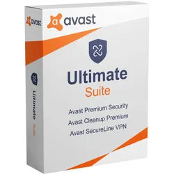 Avast Ultimate Suite 2026, 1/3/5/10 Geräte - 1 oder 2 Jahre, Download