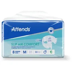 Attends Slip Air Comfort 8 Inkontinenzslips, saugfähig, Saugfähige Slips für starke Harn- und Stuhlinkontinenz, 1 Packung = 21 Stück, Größe S (Umfang 50-85 cm)