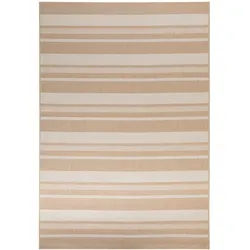 Steffensmeier Outdoorteppich 200/250 cm Bergen Streifen , Beige , Textil , Gestreift , Rechteckig , 200x250 cm , wasserabweisend , Teppiche und Böden, Teppiche, Outdoorteppiche