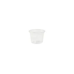 Greenbox Portionsbecher, PLA, 30 ml, Ø 4,5 cm, Kleiner Einwegbecher für kalte Speisen und Flüssigkeiten, 1 Packung = 100 Stück