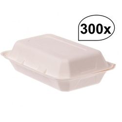 Lunchboxen aus Bagasse 300 Stück, to go, take away, biologisch abbaubar, umweltfreundlich