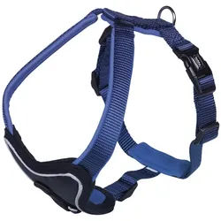 Hunde-Geschirr Classic Preno, Nylon, besonders geeignet für Bulldogge, Mops und Co. blau