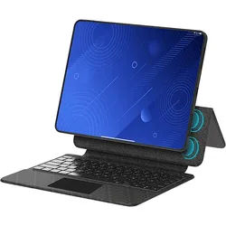 ISY ITF-1000 mit Tastatur Folio Schutzhülle Dunkelgrau