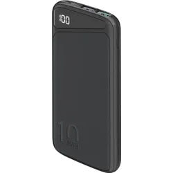 Goobay Schnelllade-Powerbank 10.000 mAh (USB-CTM PD, QC 3.0) - Leistungsstarke Powerbank mit Statusanzeige, Quick Charge-kompatibel