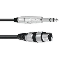 Omnitronic 30225182 Audio-Kabel 2 m XLR (3-pin) 6.35mm Schwarz