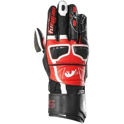 Furygan Styg 15 Motorrad Handschuhe, schwarz-weiss-rot, Größe XL für Männer