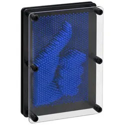 relaxdays Spiel 3D Nagelbild Pinart, blau blau|schwarz