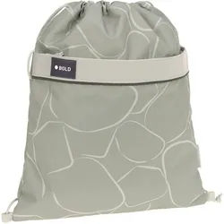 LÄSSIG Turnbeutel Bold, curve sage, aus recyceltem Material grün