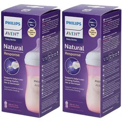 Philips Avent Natural Response Babyflasche mit natürlicher Reaktion 260 ml Scy903/11