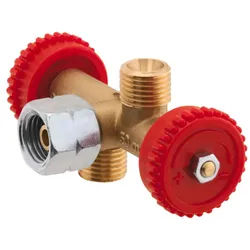 2-Fach Verteiler für Gasgeräte zum Betrieb mit Gasflasche 0970600