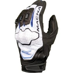 Macna Assault Handschuhe, schwarz-weiss-blau, Größe XL