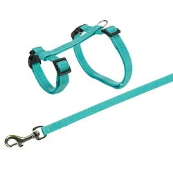 TRIXIE Geschirr mit Leine, Kaninchen, 25–44 cm / 10 mm, 1,25 m